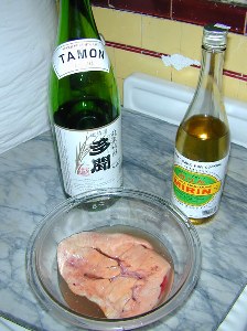 Soak in sake